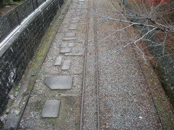 琵琶湖疎水のインクライン軌道跡